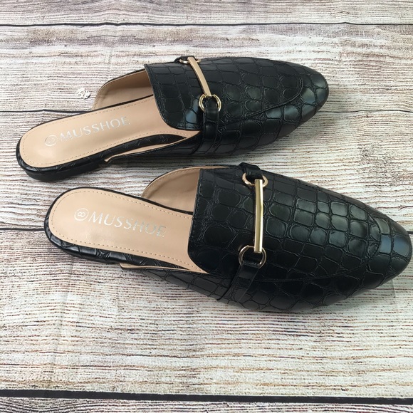 Black Mule Slides Size:8 - Picture 10 of 10